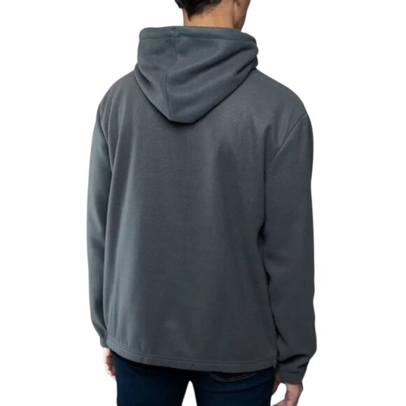 Lazer Lazer Men's Polar Fleece Pullover Hoodie in Deep Gray - Picture 2 of 6